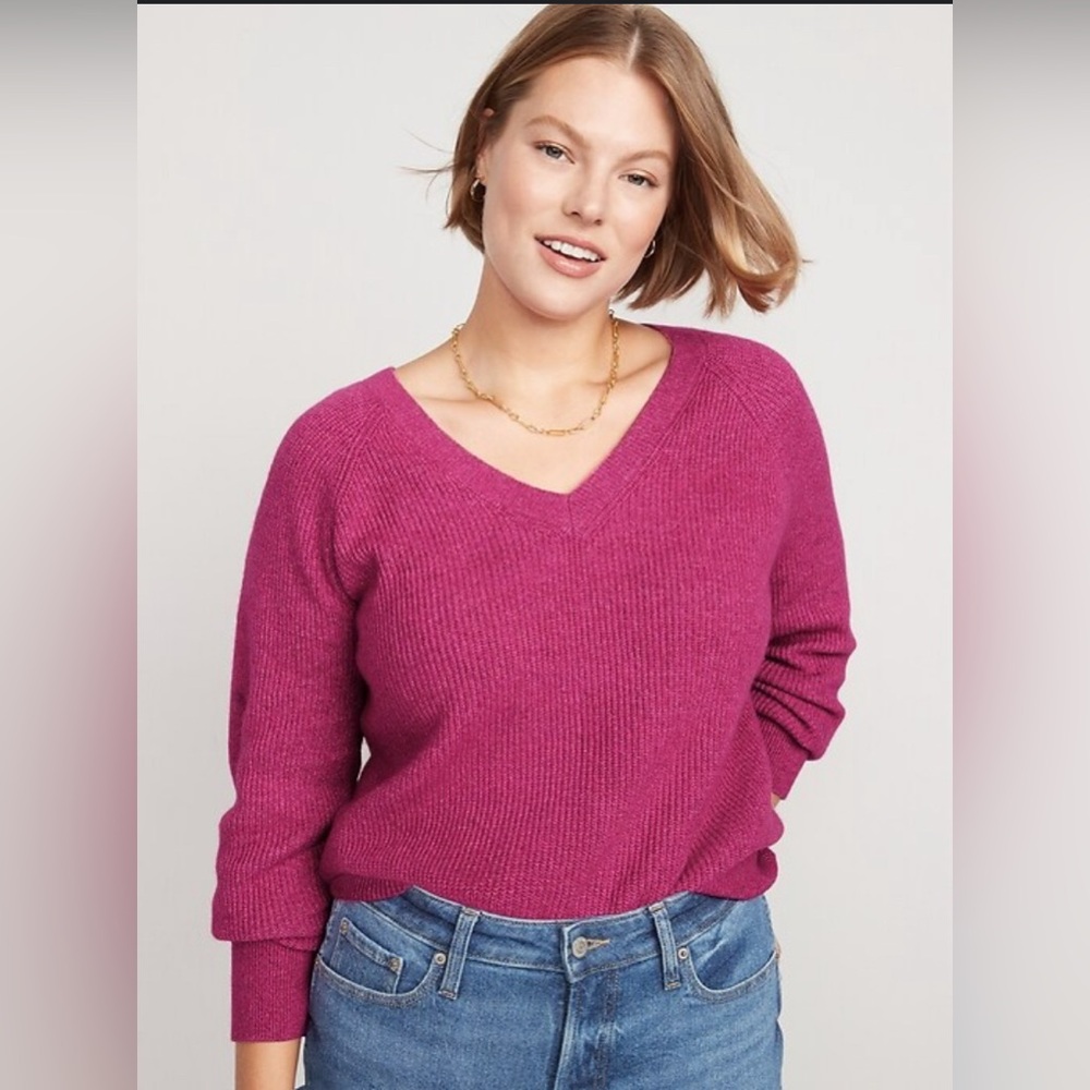 V-Neck Pullover Sweater